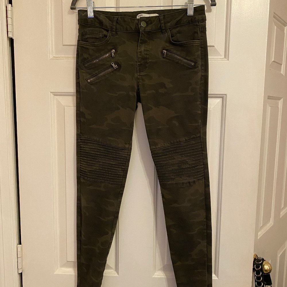 ZARA Camo Skinny Jeans